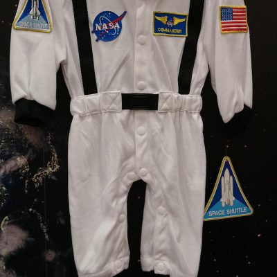 6-12M White Space Suit