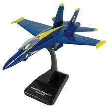 Modellino Playmaker U.S. Navy F-18 Blue Angels – Pressofuso, Blu, Scala 1/200? Giocattolo Nuovo