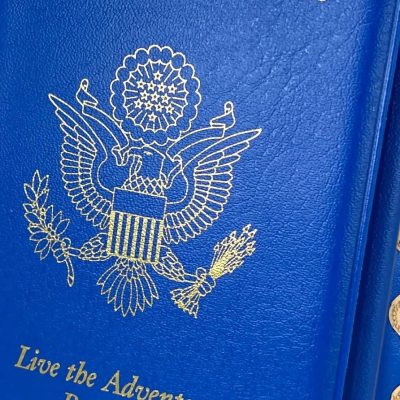Royal Blue Tri-Fold Penny Book