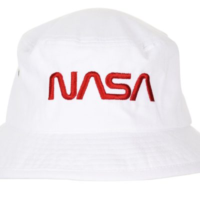NASA Bucket Hat White Worm