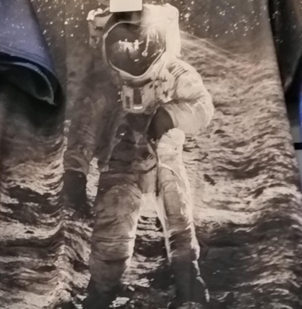 Astronaut On Moon Adult Tee