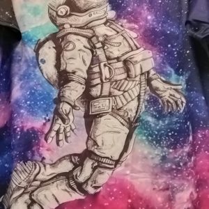 Astronaut Floating Adult Tee