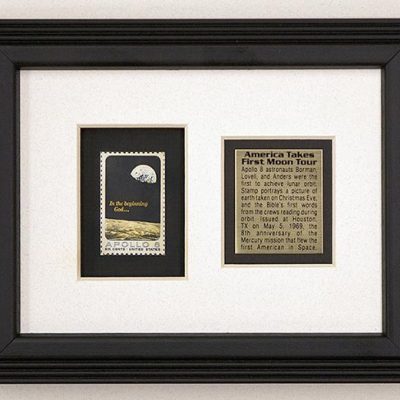 Apollo 8 In the Beginning Stamp & Story Plate
