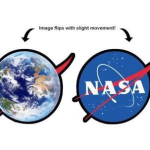 3D Earth NASA Sticker