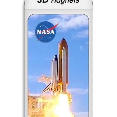 Shuttle Launch 3D Magnet