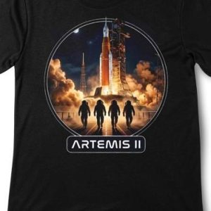 Launch w/Moon Artemis II Adult Tee
