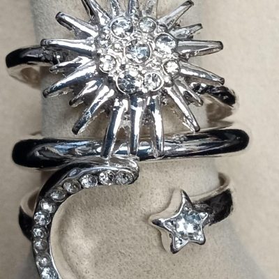Sun/Moon Rings 3 Piece Set